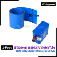18650 Lithium Battery PVC Heat Shrink Tube – Blue | 30mm, 100mm, 120mm, 130mm Width | Insulated Film Wrap for 1S–3S Battery Pack_img_2