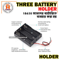 3.7V 18650 3 Tank Battery Storage Box 4.2V 18650 Battery Rechargeable 3S 3 Slot Battery Casing Bracket Holder For With Cable_img_3
