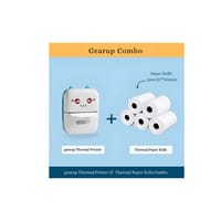 Gearup Thermal Printer & Thermal Paper Rolls Combo – Blue Color_img_0