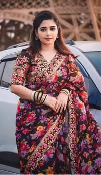 Digital Print Sharee with Blouse Piece_img_3