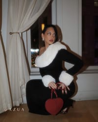 KARLEIGH Faux Fur Knit Maxi Dress_img_3