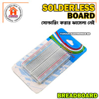 400 Point Breadboard Medium Size Solderless WHITE Prototyping Test Circuit Board Plug-In 400 Tie Points Pin For Arduino Project Board Cables Connectors DIY_img_3