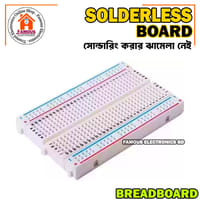 400 Point Breadboard Medium Size Solderless WHITE Prototyping Test Circuit Board Plug-In 400 Tie Points Pin For Arduino Project Board Cables Connectors DIY_img_5