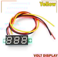 LED Display Mini 0.28 inch DC 0 -100V Digital Voltmeter 100V Volt Panel Indicator Monitor Voltage Meter-1PCS - Compact Digital Voltmeter -Yellow_img_3