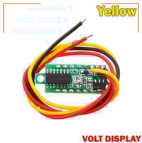 LED Display Mini 0.28 inch DC 0 -100V Digital Voltmeter 100V Volt Panel Indicator Monitor Voltage Meter-1PCS - Compact Digital Voltmeter -Yellow_img_2