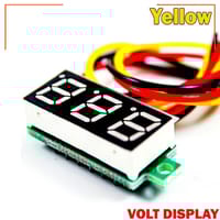 LED Display Mini 0.28 inch DC 0 -100V Digital Voltmeter 100V Volt Panel Indicator Monitor Voltage Meter-1PCS - Compact Digital Voltmeter -Yellow_img_4