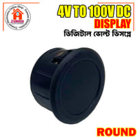 4V-100V LED Digital Display Round Two-wire Voltmeter DC Digital Car Voltage Current Meter Volt Detector Tester Monitor_img_4