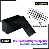 DIY 18650 Battery Storage Box Set (12.6V) – 21-Cell Storage Box + 3S 25A/40A BMS + Spacer Holder + 3.5ft Nickel Strip – 1 Set_img_5