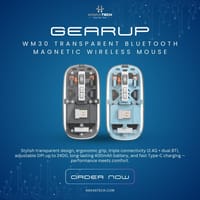 Transparent Crystal 2.4G + Bluetooth Magnetic Wireless Mouse_img_0