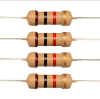 20PCS 1K Ohm Carbon Film Resistors – 1/4W 5% Tolerance | Fixed Passive Components_img_0