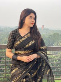 Block Print Sharee with Blouse Piece_img_3