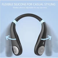 Bladeless Wearable Neck Fan – Hands-Free, USB Rechargeable, 3 Speeds_img_3