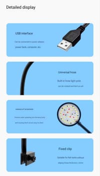 RGB Clamp Light - 5W.(3Moods🔴🟢🔵)_img_2