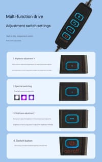 RGB Clamp Light - 5W.(3Moods🔴🟢🔵)_img_4