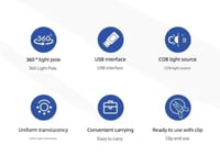 RGB Clamp Light - 5W.(3Moods🔴🟢🔵)_img_6