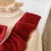 Baby Girls Winter Knitted Warm & Stylish Kids Party Red Dress (1 to 5 years) for yours BABUU_img_3