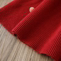 Baby Girls Winter Knitted Warm & Stylish Kids Party Red Dress (1 to 5 years) for yours BABUU_img_9