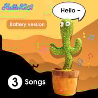 Dancing Cactus Talking Cactus Stuffed Plush Toy Electronic Toy with Song Plush Cactus Potted Toy Early Education Toy for Kids_img_5
