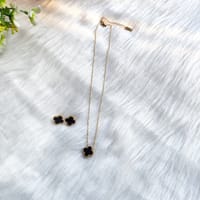 Four leaf locket with earring_img_3