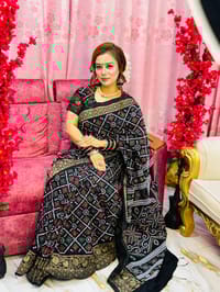 Dhupian Silk Sharee with Blaus Piece_img_0