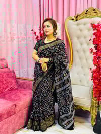 Dhupian Silk Sharee with Blaus Piece_img_4