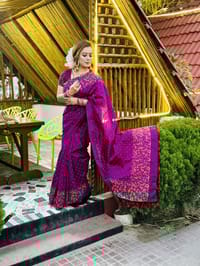 Dhupian Silk Sharee with Blaus Piece_img_2