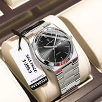 POEDAGAR 930 Men's New Luxury Luminous Date Week Stainless Steel Quartz Watch For Men_img_6