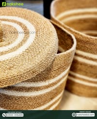 Jute Mini Laundry Basket (12/12" Diameter)_img_1