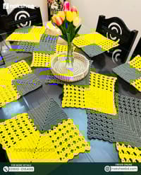 Crochet Table Runner/ টেবিল রানার সেট / টেবিল ম্যাট_img_7