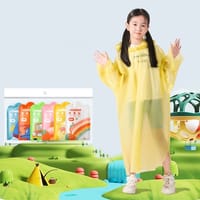 Emergency Pocket Raincoat for Adults & Kids | 3/6 Pieces Combo Pack | Multiple Color_img_0