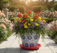 Wheeled Trolley Gas Cylinders and Flower Pots_img_7