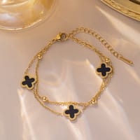Double layer clover bracelet_img_1