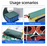 1 Feet 65mm Green Insulation Barley Paper – Non Adhesive | For 18650 Battery Pack_img_3