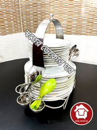 SS স্টিল ডিনার সেট স্ট্যান্ড (ডাইনিং টেবিল ওরগানাইজার)_img_4