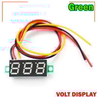 LED Display Mini 0.28 inch DC 0 -100V Digital Voltmeter 100V Volt Panel Indicator Monitor Voltage Meter-1PCS - Compact Digital Voltmeter -Green_img_1