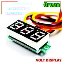 LED Display Mini 0.28 inch DC 0 -100V Digital Voltmeter 100V Volt Panel Indicator Monitor Voltage Meter-1PCS - Compact Digital Voltmeter -Green_img_3