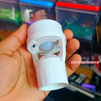 PIR Infrared Motion Sensor LED Lamp Holder | B22 to E27 Base Adapter | Automatic On/Off Light Control | AC 220V, 60W Max_img_2