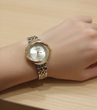 Shein - CARYINO Ladies Dual-Tone Stainless Steel Watch Band 14_img_0