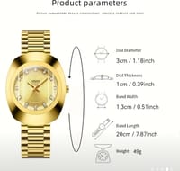 Watch Luxury Gold Color Waterproof Oval Quartz Watch for Man Woman VA VA 11_img_2