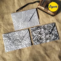 OXYNOTE Monarch Series Premium Designed Vintage Pattern Envelope_img_4