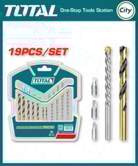 ১৯ পিস ড্রিল বিটস এন্ড স্ক্রু ড্রাইভার বিটস সেট TOTAL TACSDB1901_img_0