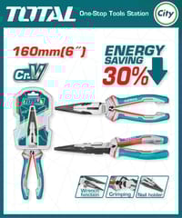 ৬ ইঞ্চি হাই লিভারেজ লম্বা নোজ প্লায়ার TOTAL THT220606S_img_0