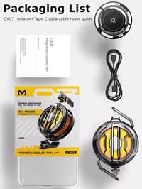 Memo CX07 15W Magnetic Phone Cooler with RGB Light Mobile_img_3