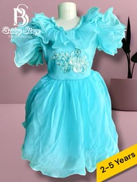 Elegant Baby Girl Floral Design Party Dress For 0-5 years._img_3