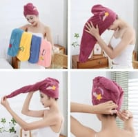 Microfiber Hair Towel Quick Drying Microfiber - Bath Towel Hair Dry Cap_img_0