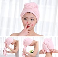Microfiber Hair Towel Quick Drying Microfiber - Bath Towel Hair Dry Cap_img_4