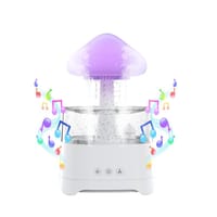 5 IN 1 Bluetooth Speaker Rain Cloud Humidifier, switchable 7 colors, 450ml capacity super quiet, intelligent anti-dry function_img_2