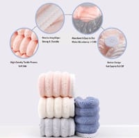 High quality Magic Shower Cap Soft Microfiber Girls Hair Towel Super Absorbent Quick Drying microfiber hair towel_img_5