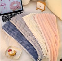 High quality Magic Shower Cap Soft Microfiber Girls Hair Towel Super Absorbent Quick Drying microfiber hair towel_img_6
