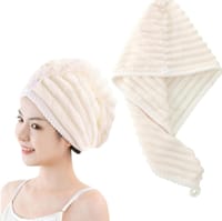 High quality Magic Shower Cap Soft Microfiber Girls Hair Towel Super Absorbent Quick Drying microfiber hair towel_img_7